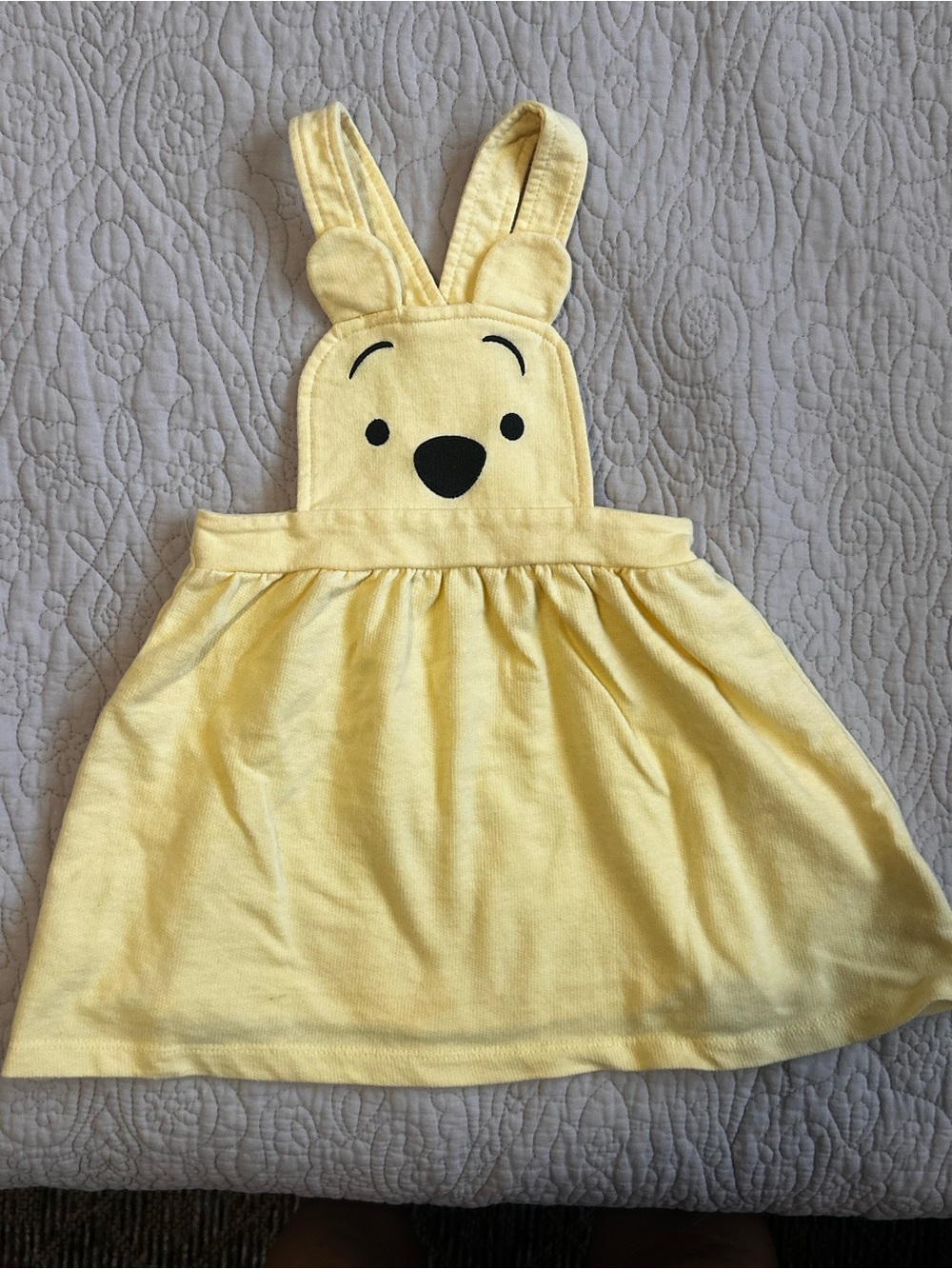 Disney baby Winnie the Pooh 18 months yellow overall dress